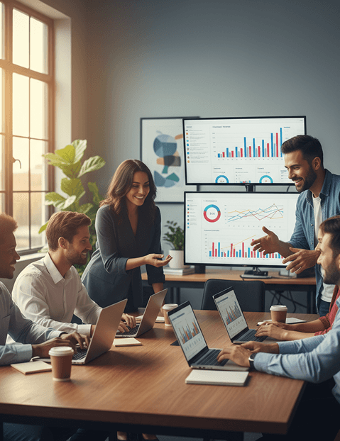 Clickaura team collaboration and growth